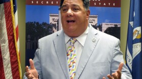 In a file photo, Interim Secretary of State Kyle Ardoin, R-Baton Rouge, talks to reporters on July 20, 2018, in Baton Rouge, La. Federal appeals court judges in New Orleans closely questioned voting rights advocates and attorneys for Louisiana Republican officials Friday, Oct. 6, 2023, on whether Louisiana must follow Alabama’s court-ordered path in drawing a new mostly Black congressional district — and how quickly that can and should ahead of next year’s elections.