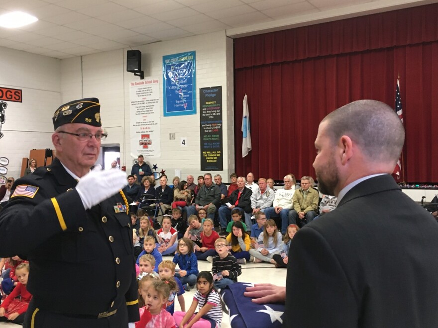 American Legion flag ceremony