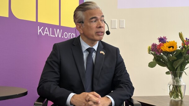 CA Attorney General Rob Bonta at KALW's live recording of Climate Break