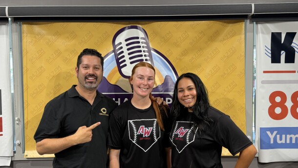 Jessica Smith and Analy Trejo from Arizona Western College Lady Matadors Softball