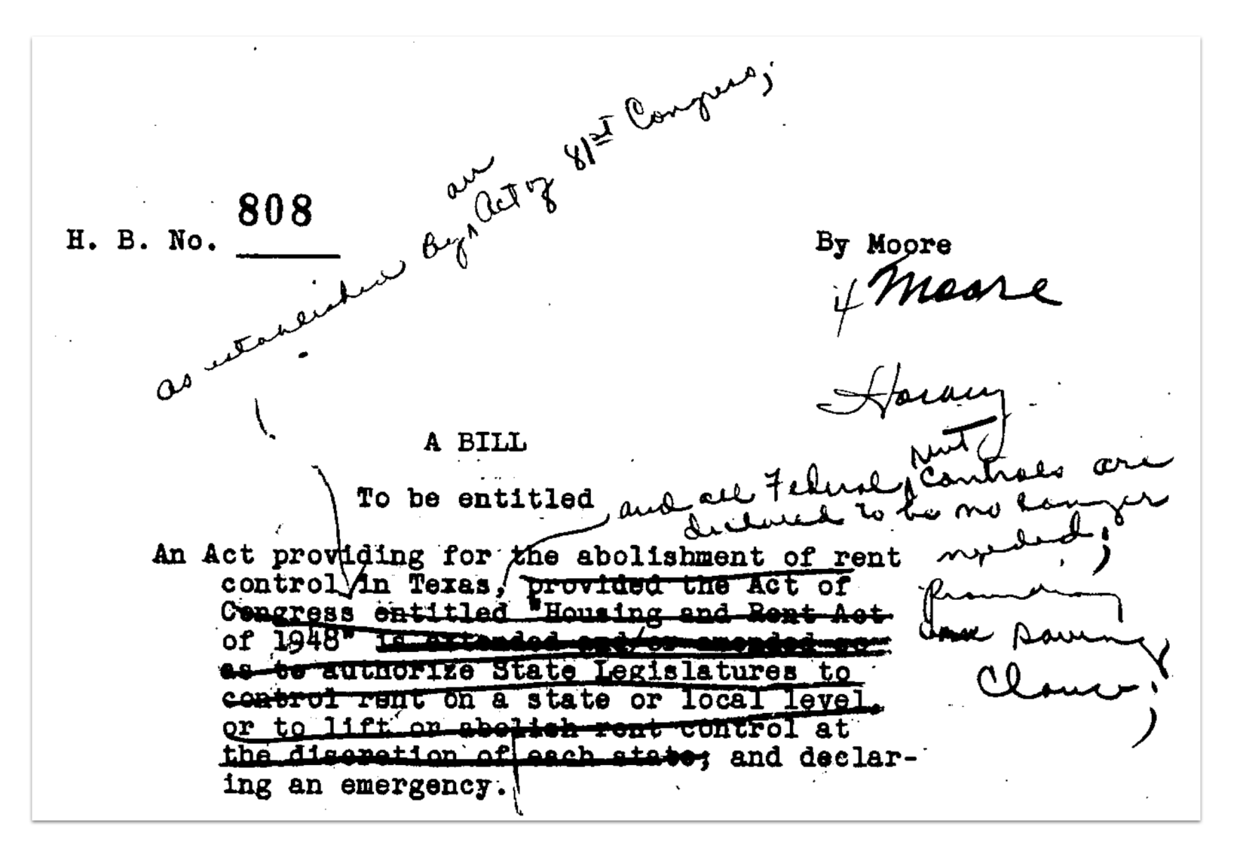 Cities in Texas had rent control at one point in history. Why don’t