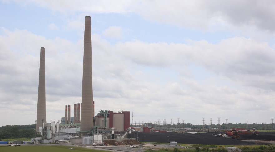 The Tennessee Valley Authority's Shawnee coal plant in western Kentucky.