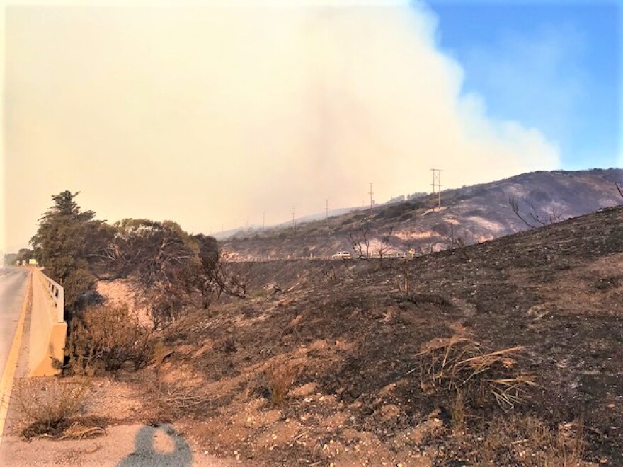 The Alisal Fire in Santa Barbara County charred more than 8,000 acres of land as of Tuesday afternoon.