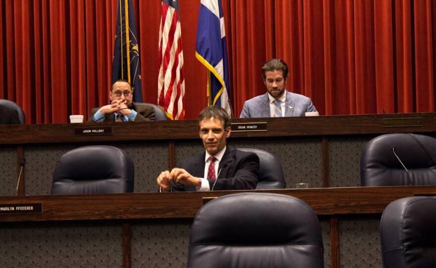 Jeff Miller attended the full City-County Council meeting on Monday, about one hour after he was removed from three committees by council leaders.