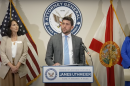 At a press conference in Tampa Tuesday, April 22, Florida Attorney General James Uthmeier said he had no part in the Hope Florida Foundation settlement negotiations. He's accused of having steered $10 million in Medicaid settlement funds to a number of PACs fighting the legalization of recreational marijuana.