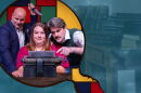 Florida Studio Theatre promotional photograph for 'Murder, She Improvised'