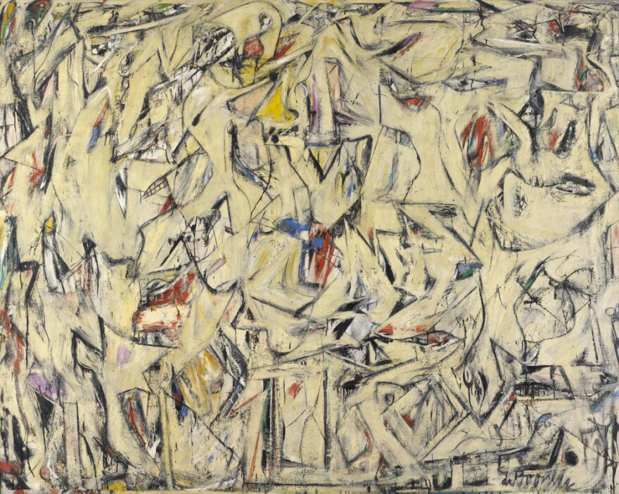 <em>Excavation,</em> painted on a 6-foot-by-8-foot canvas, was de Kooning's largest painting through 1950.
