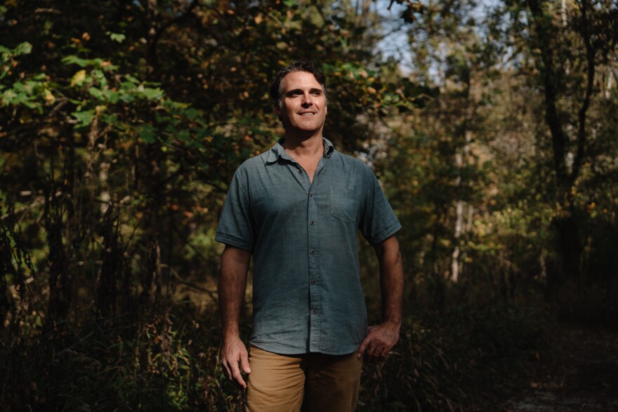 Quinn Long, the director of the Shaw Nature Reserve, at the property on Thursday, Oct. 16, 2025, in Gray Summit.