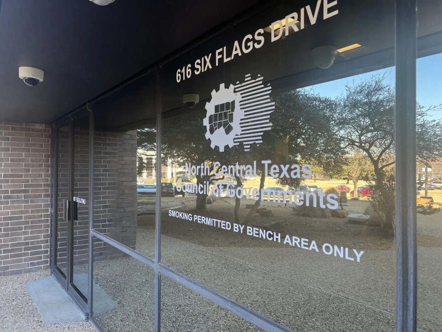 An image of the entrance to the North Texas Council of Governments office.