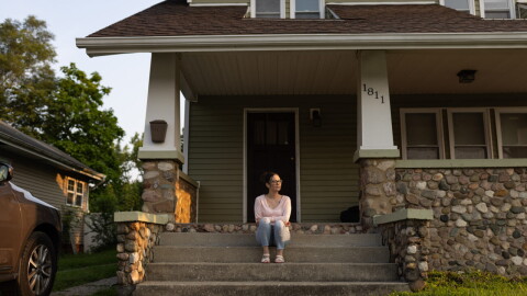 Amy Hadley at her home on east Calvert Street in South Bend. The Supreme Court on Monday, Oct. 19, 2026 declined to hear Hadley's appeal of an October 2025 appellate court ruling finding that the city of South Bend is not liable for damages that police inflicted on her home when they raided it in search of a suspect who the family says they didn't know.