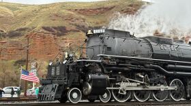 Big Boy No. 4014 travels through Echo in Summit County on April 2 on its way to California.