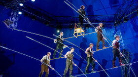 Nik Wallenda and several family members performing at Circus Sarasota in 2017