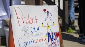FILE: Rally in Bridgeport on April 15, 2024 in support of tenants undergoing evictions from an out of state landlord that newly acquired their property.
