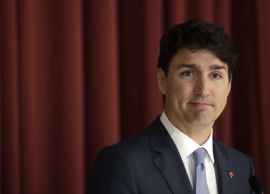 Canadian Prime Minister Justin Trudeau visits the Italian Parliament, in Rome, Tuesday, May 30, 2017. (Alessandra Tarantino/AP)
