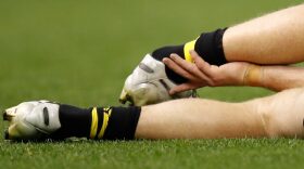 An athlete's ankle. (Michael Willson/AFL Media/Getty Images)