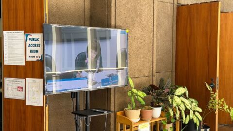 The Public Access Room on the fourth floor of the Hawaiʻi State Capitol (Feb 18. 202