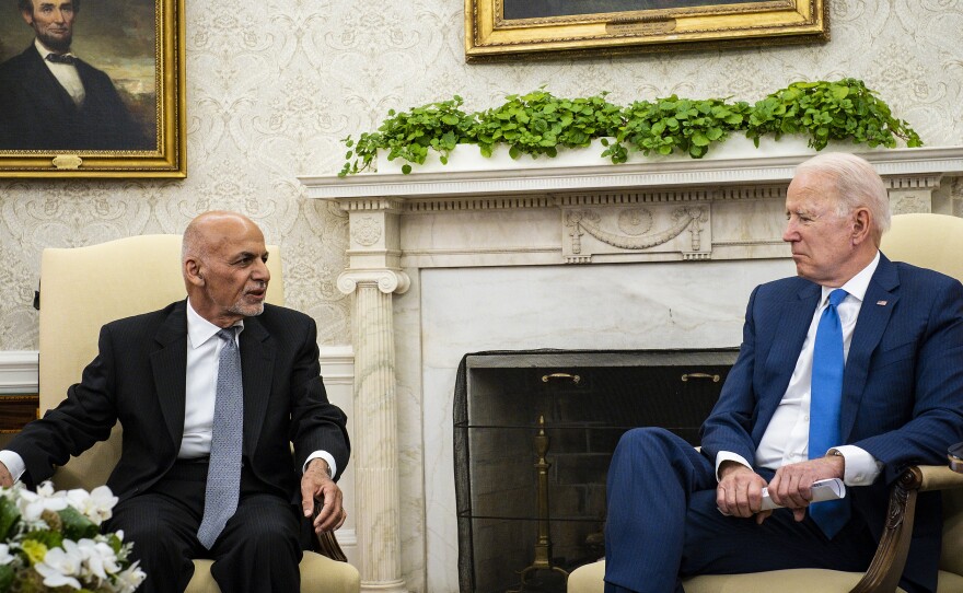 President Biden hosts Afghanistan President Ashraf Ghani at the White House on June 25 in Washington, D.C. Biden's foreign policy is based on personal relationships, experts say.