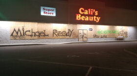 Cali Beauty, on Apalachee Parkway in Tallahassee, is one of many that has boarded up its windows in advance of Hurricane Michael. (10/10/18)