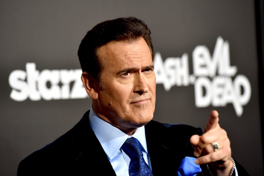 The photos shows actor Bruce Campbell, who plays Ash Williams in STARZ's "Ash vs Evil Dead." The season two of the show returns this Sunday. (Kevin Winter/Getty Images)