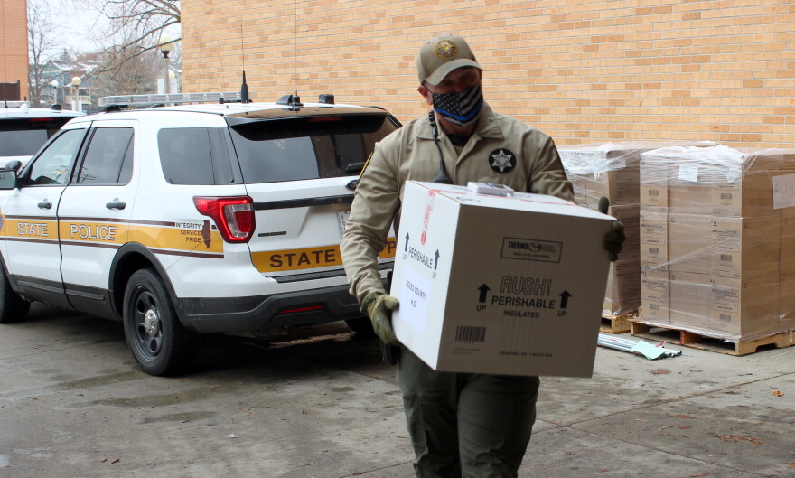 Carle Health received its first shipment of vaccine on Wednesday, Dec. 16, 2020.