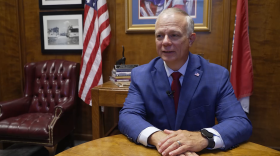 Greene County Clerk Shane Schoeller in his office at the Greene County Courthouse in July 2026.