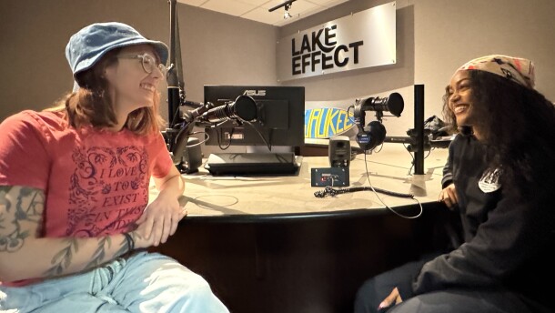 KJ Johnson (left) and Kayla Patterson (right) are organizers with Milwaukee’s International Women’s Day Coalition.