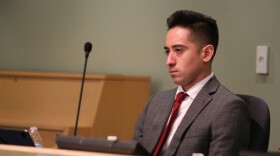 Anchorage School District superintendent Jharrett Bryantt at a school board meeting on Oct. 4, 2022. (Katie Anastas/Alaska Public Media)