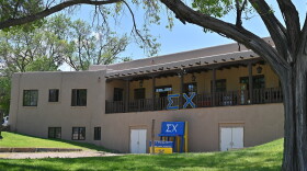 A general view shows the Sigma Chi fraternity house as students begin classes amid the coronavirus pandemic at the University of New Mexico on Aug. 17, 2020 in Albuquerque, New Mexico. (Sam Wasson/Getty Images)