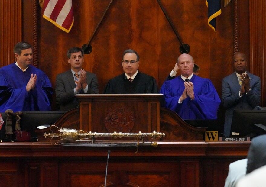 S.C. Chief Justice John Kittredge during a joint assembly for the annual State of the Judiciary address in the House chamber at the Statehouse on April 15, 2026.