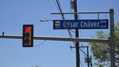 Street sign—Cesar E. Chavez Boulevard