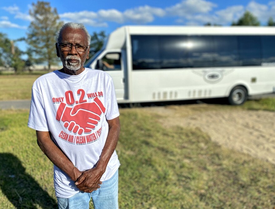 Robert Taylor joined EPA Administrator Michael Regan on his "Journey to Justice" tour stop in St. John the Baptist Parish. Taylor spoke to Regan about his concerns with the effects the Denka plant has had on his community.