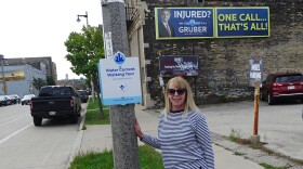 The sign posted on S. 2nd Street both intrigued and confused Diana Kuehl.