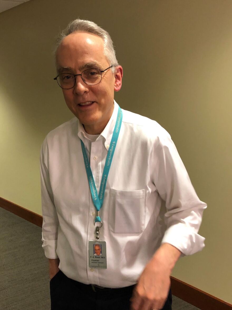 Francis Riedo, the infectious disease doctor at EvergreenHealth who ordered the lab tests that identified the first COVID-19 fatalities in the U.S.