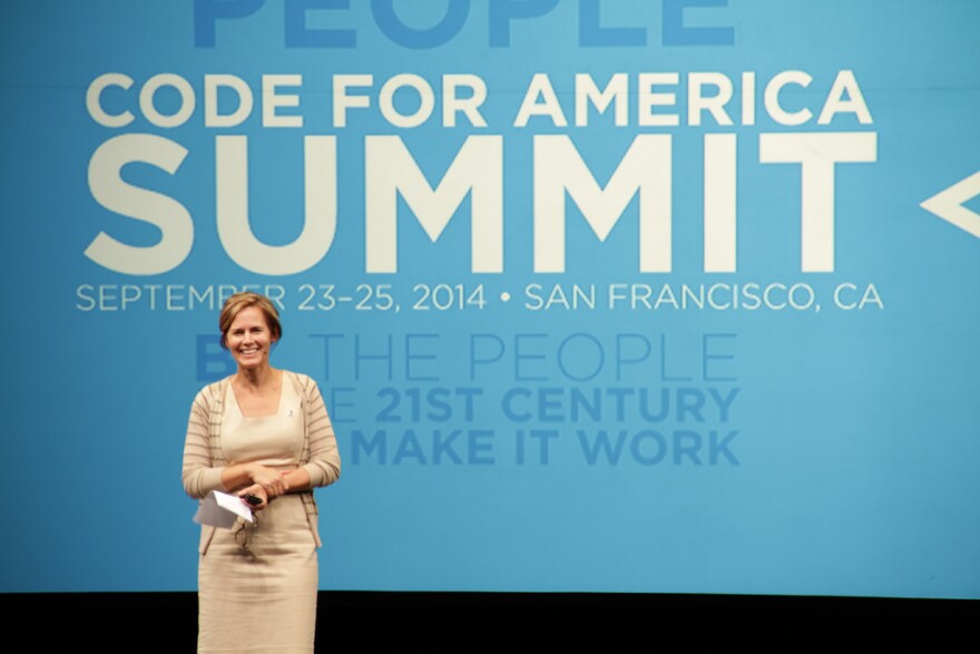 Jennifer Pahlka at the 2014 Code For America Summit