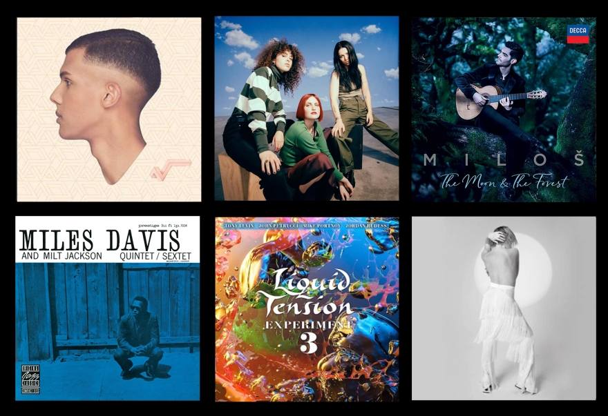 Album covers for six of the tracks chosen for this month's Instant Replay