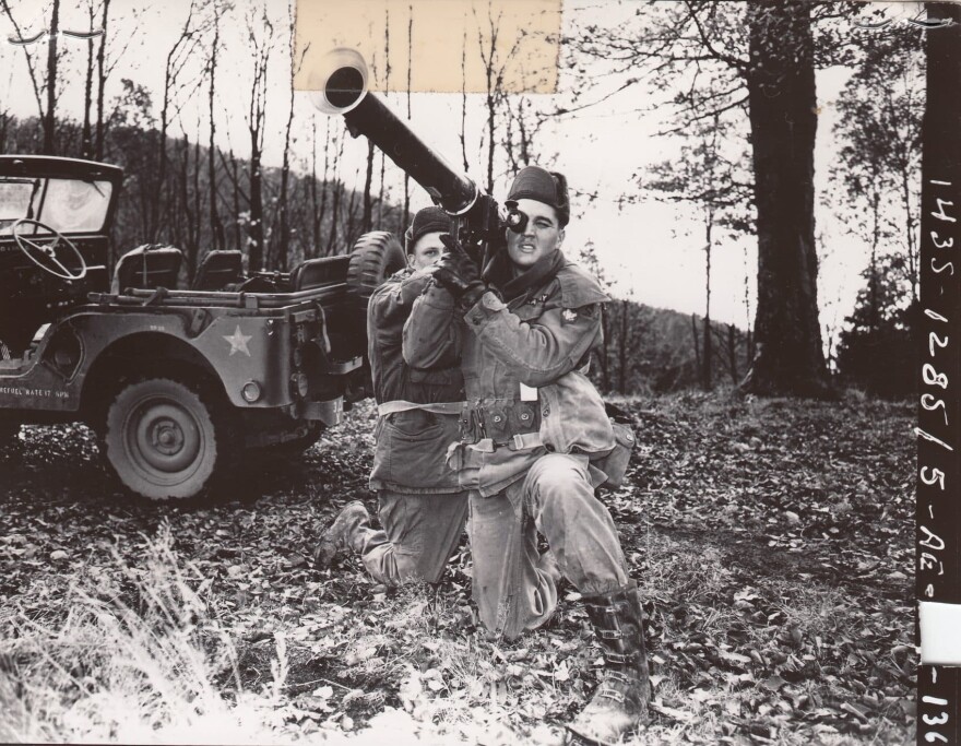 Elvis Presley during his time in the Army. (Courtesy Oscilloscope Laboratories)