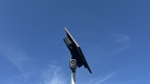 One of the Flock Safety license plate readers located throughout the town.