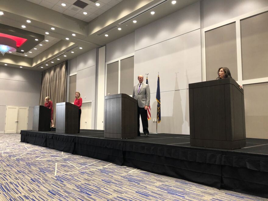 Four Republican candidates for the Kansas third Congressional district debated at a July 14 event organized by the Johnson County Republican Party.
