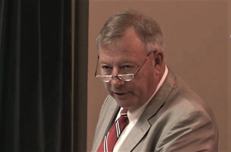 Public Defender Michael Graves spoke to the Marion County Commission on Tuesday. Image: Marion County via video