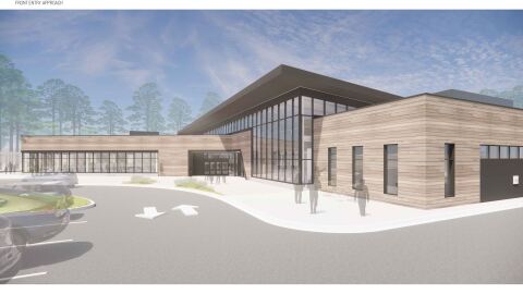 Mock-up of North Chase Library
