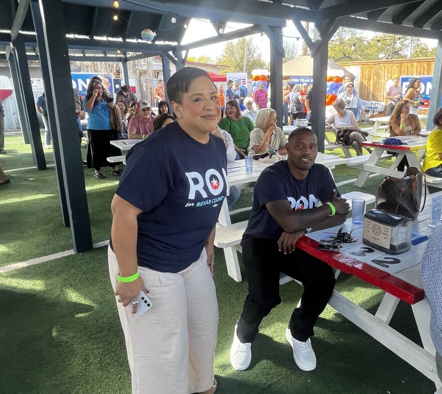 Ron Nirenberg supporters at a campaign event on November 25, 2025