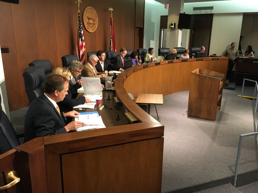 St. Louis County Council members meet on Oct. 2, 2018. 