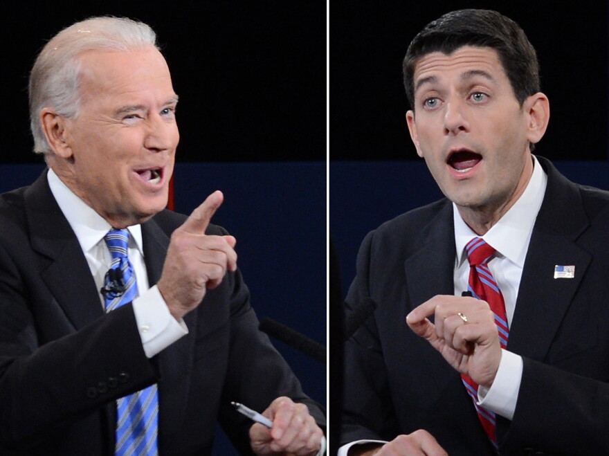 Vice President Biden and Republican Paul Ryan at Thursday night's debate.