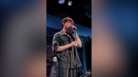 Cooper LaMontage performing the song, "A Fine Rigor Mortis" from "Murder at the Gates." Sept. 4, 2026 (Courtesy of Cooper LaMontage)
