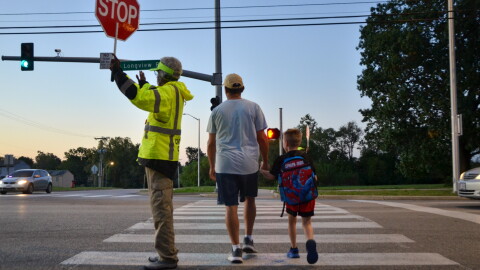 The Hickman Mills School District hired a company to staff crossing guards this school year, including at the intersection where Hazen Workman-Duffy was fatally struck by a car.