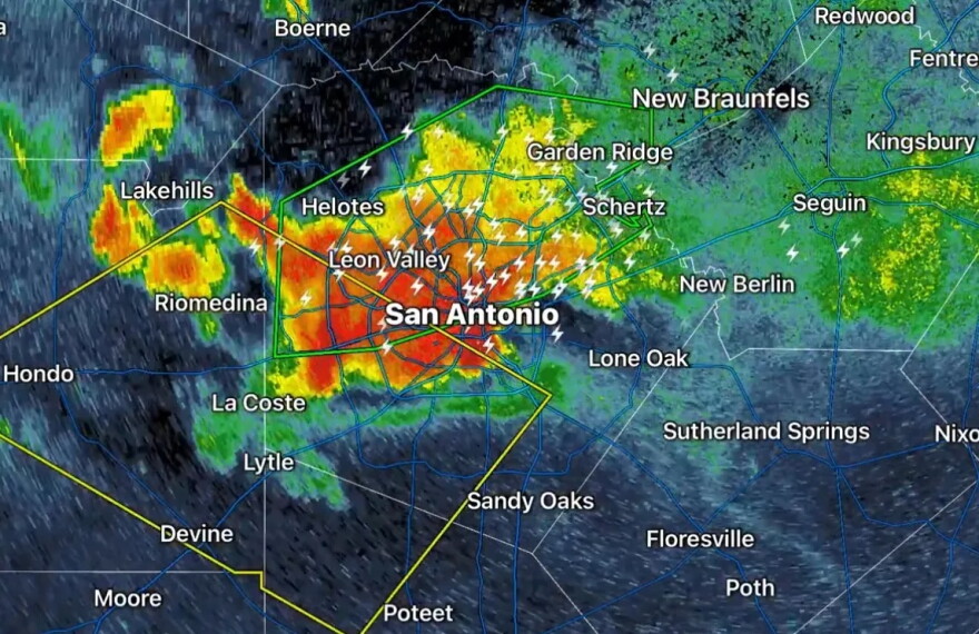 A severe thunderstorm knocked out power for more than 100,000 San Antonio residents on Aug. 28, 2026.