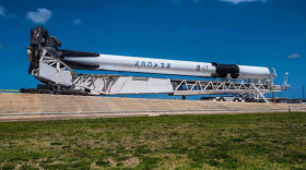 Falcon 9 Block 5 rocket rolls to the pad at Kennedy Space Center's LC-39A. Photo: Elon Musk / SpaceX / Instagram