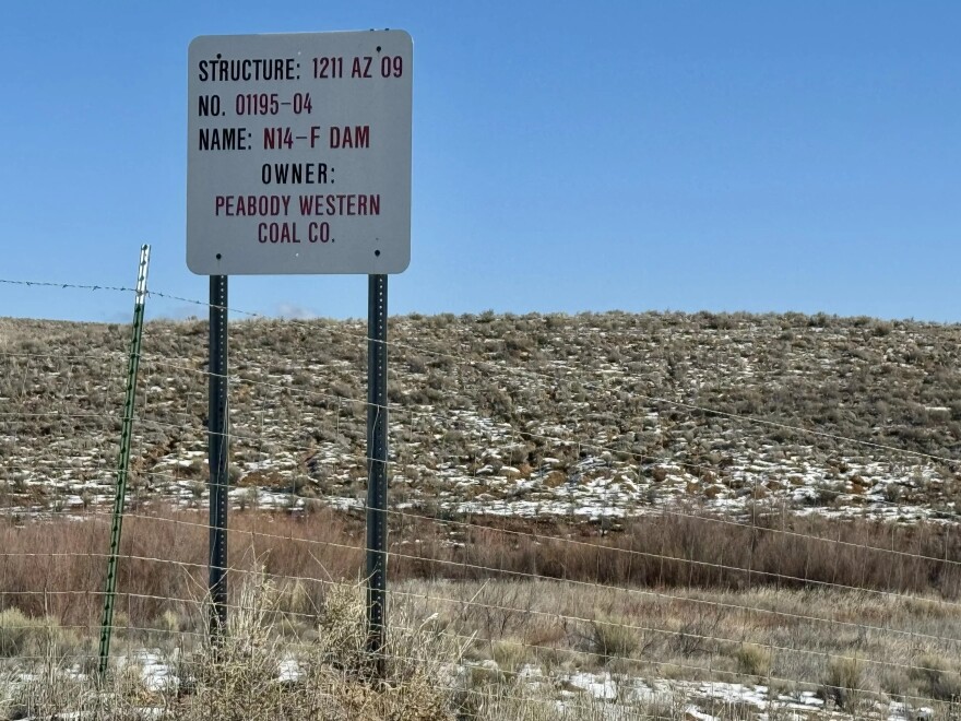 Fenced-off lands belonging to Peabody Energy in Black Mesa on the Navajo Nation in northern Arizona.