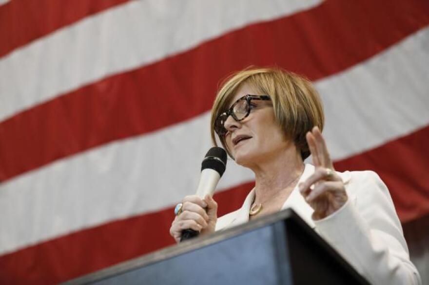 Rep. Susie Lee, D-Nev., speaks at the Battle Born Progress Progressive Summit, Saturday, Jan. 12, 2019, in North Las Vegas.