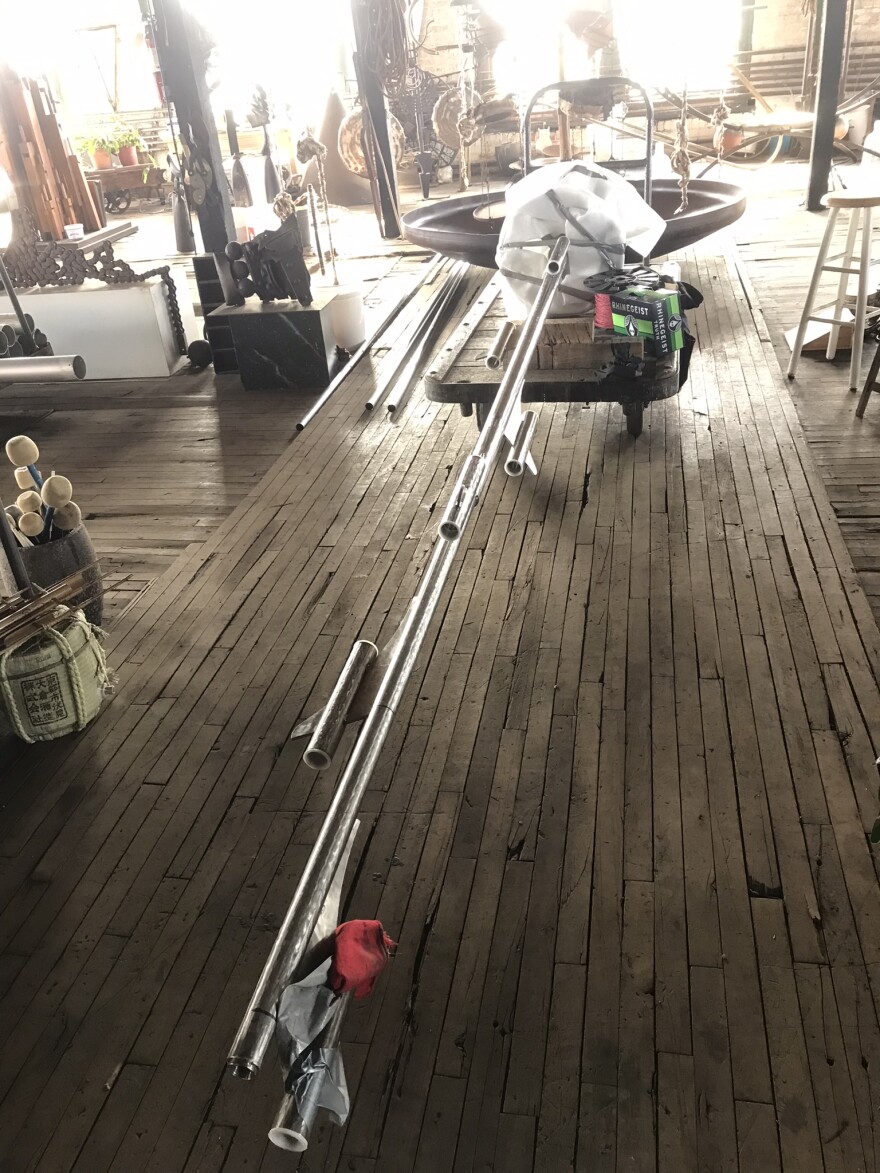  Metal inside Bashwa's workshop